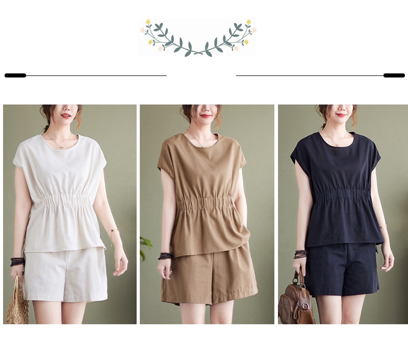 Bộ đồ mặc nhà chất đũi sát nách mix bèo dễ thương ( mã H9)