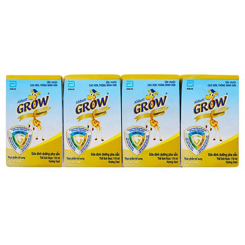 Combo 2 Lốc Sữa bột pha sẵn Abbott Grow Gold 110ml - Thùng 36 Hộp