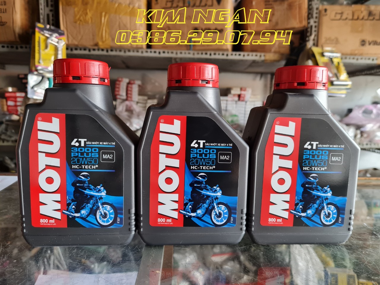 [HCM]Nhớt MOTUL 3000 PLUS 20W50 800ml cho xe motor xe số xe côn tay