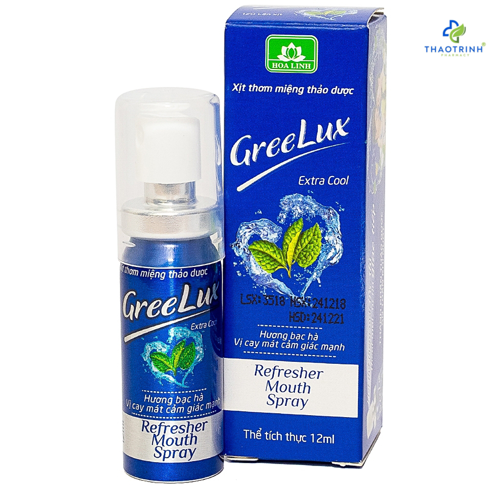 Xịt thơm miệng thảo dược GREELUX (Chai 12ml)