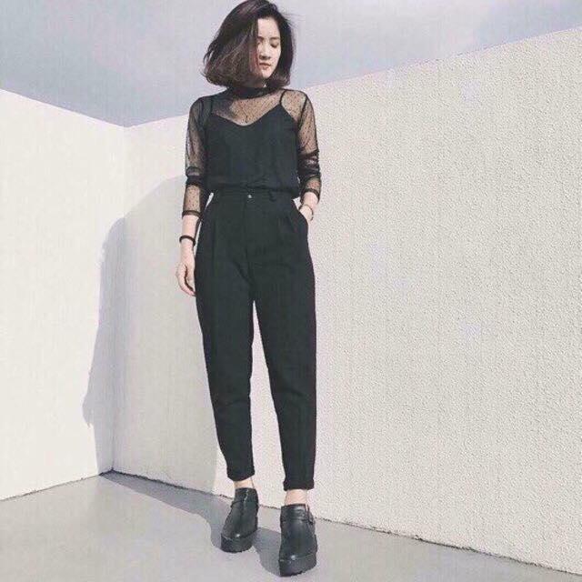Quần tây nữ vải tuyết mưa