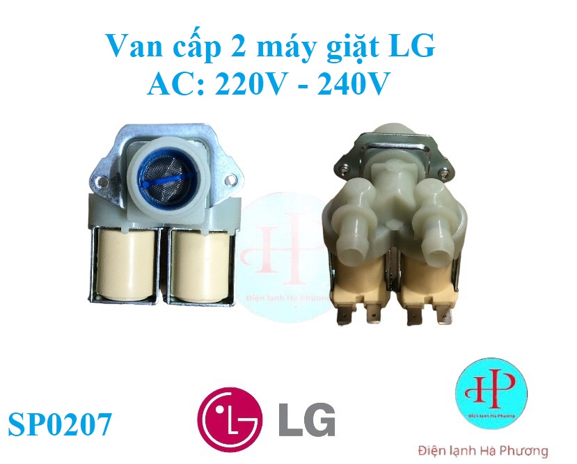 Van cấp đôi 220v máy giặt lg - van cấp nước 220v máy giặt lg - mới hãng - f70
