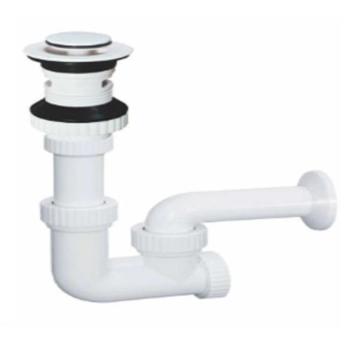 Bộ xả lavabo nhựa nút xả nhấn, bộ xả chậu rửa mặt treo tường