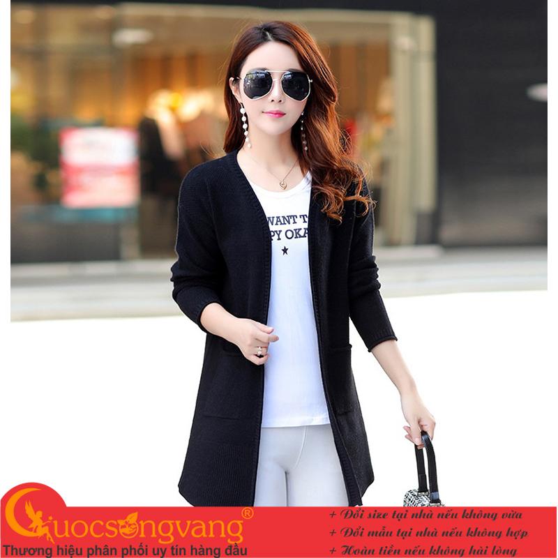 Áo khoác nữ dáng dài áo khoác len chất đẹp Queenbe A140 Cuocsongvang