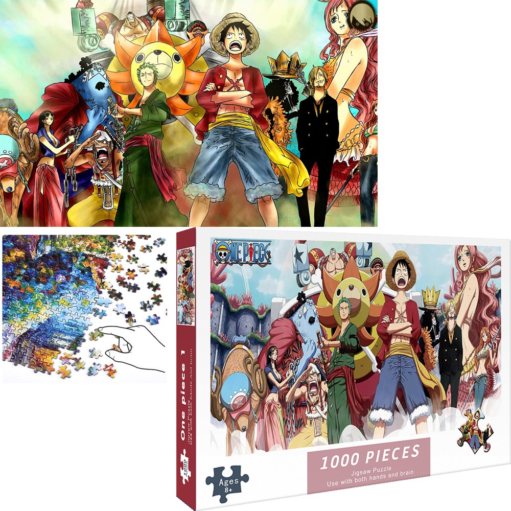 [Hoàn tiền 10%][Hoàn tiền 6%]Bộ Tranh Ghép Xếp Hình 1000 Pcs Jigsaw Puzzle One Piece Bản Đẹp Cao Cấp-H56