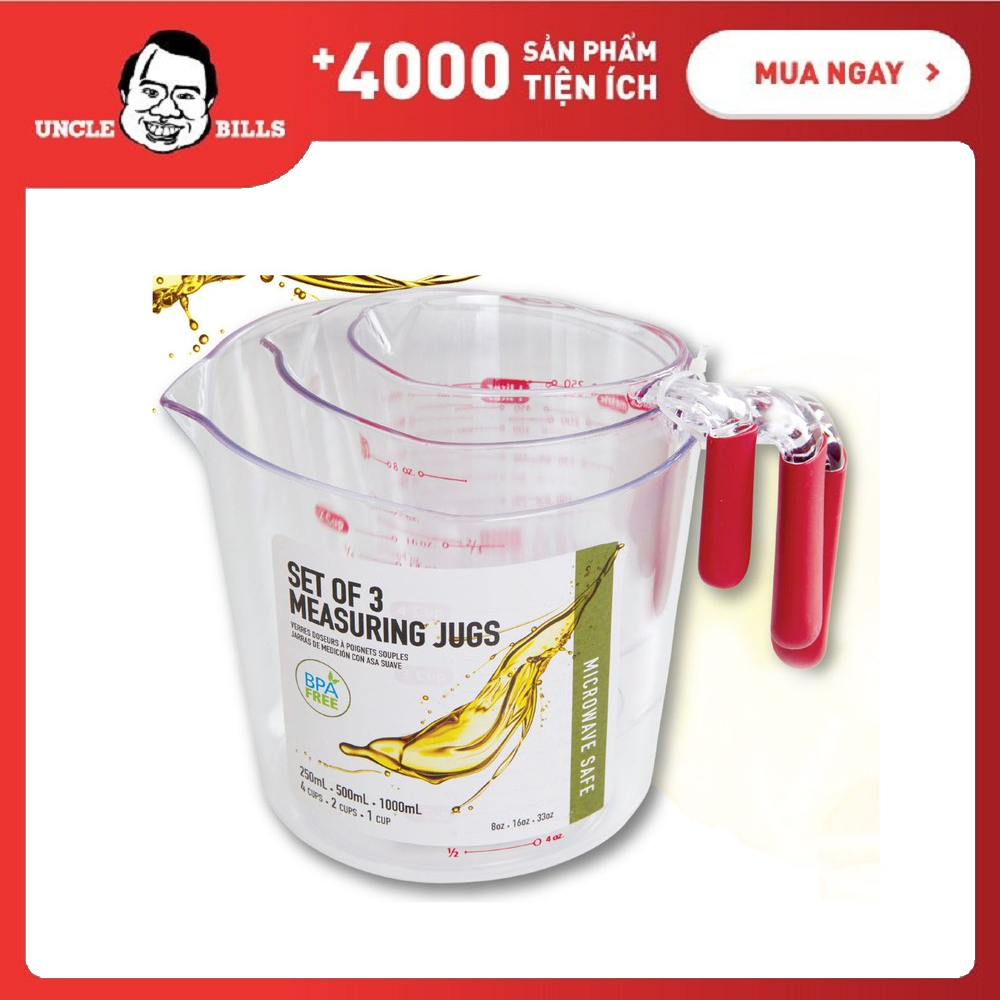Bộ ba ca đo lường cao cấp UBL KC0457