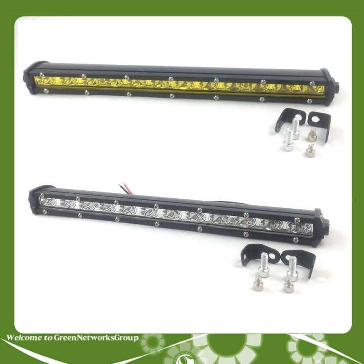 Combo cặp đèn pha led trợ sáng Bar Offroad 12 bóng vàng trắng cho xe ô tô GreenNetworks