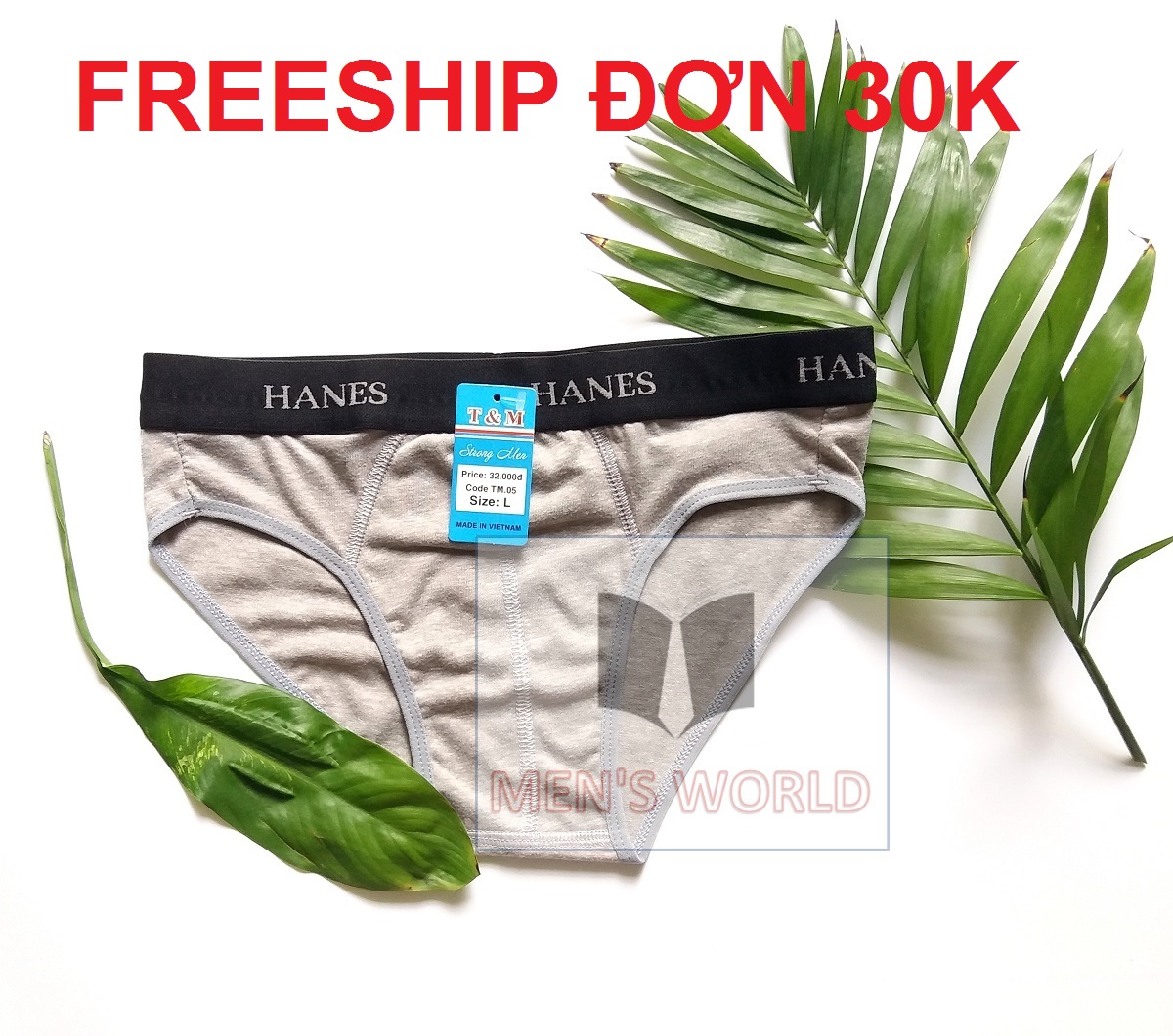 QUẦN SỊP NAM, QUẦN LÓT NAM, LƯNG 3CM, NHIỀU MẪU LƯNG, VẢI 100% COTTON, THẤM HÚT MỒ HÔI, THOÁNG MÁT HÀNG VN