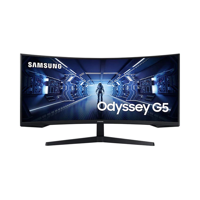 Curved Display Samsung lc34g55twwexxv (34 "/WQHD/VA/165Hz/1ms/250nits/HDMI + DP + audio 3.5/FreeSync/lc34g55)-authentic