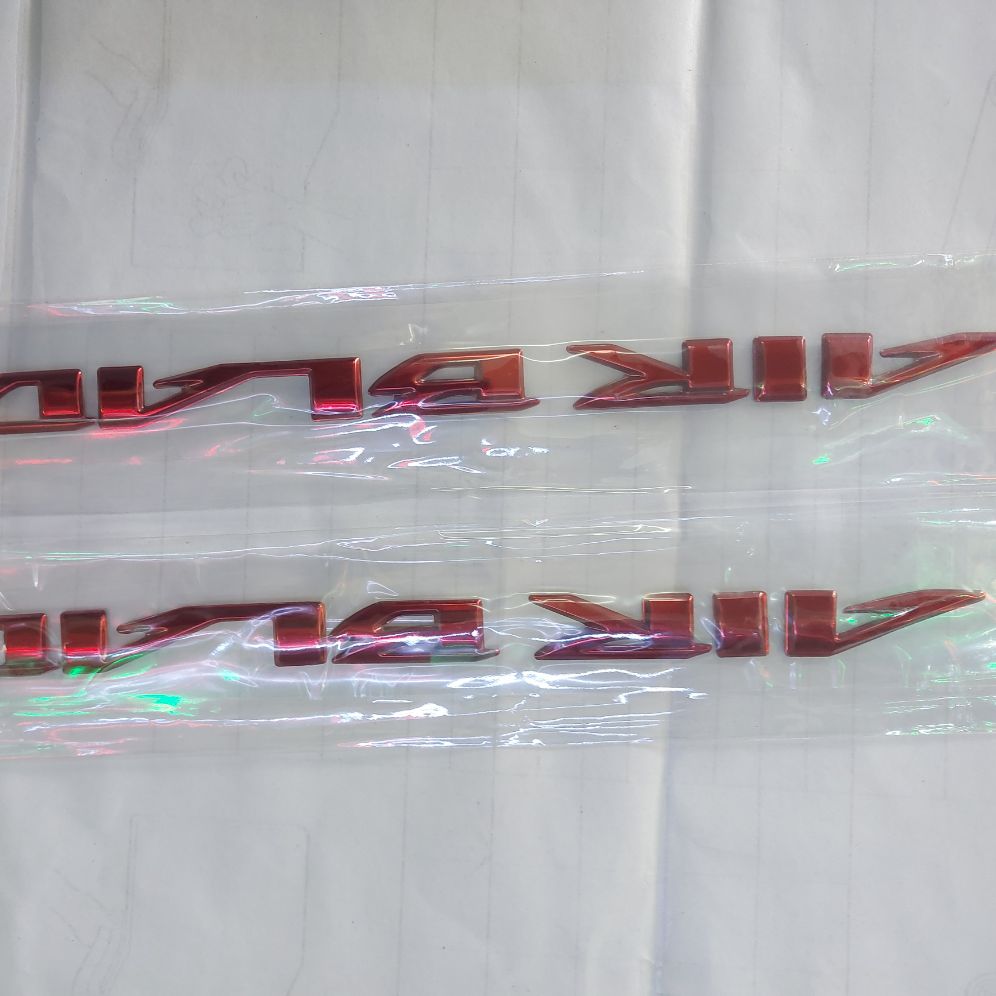 Tem chữ nổi xe airblade cao cấp màu đỏ