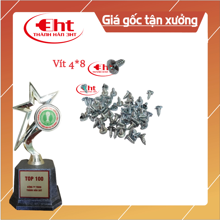 VÍT BẮT NHỰA + GỖ 4*8 (GÓI 100G)