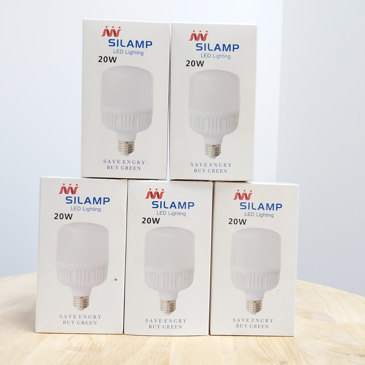 Combo 05 bóng đèn led 20W E27 búp led 20W E27
