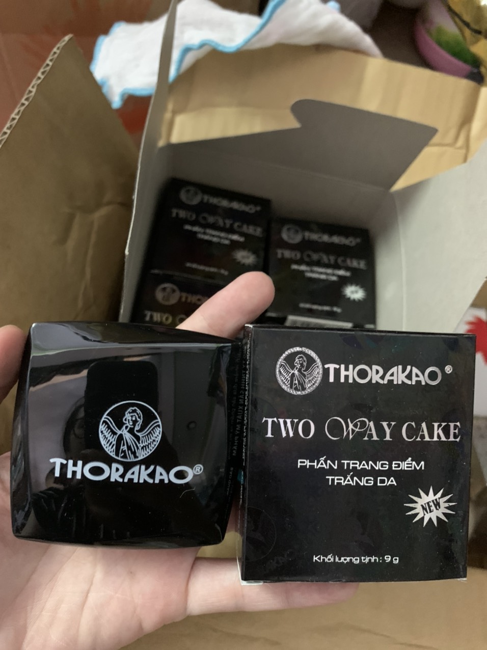 [giá khuyến mãi] phấn phủ thorakao 9g gồm 4 tông màu