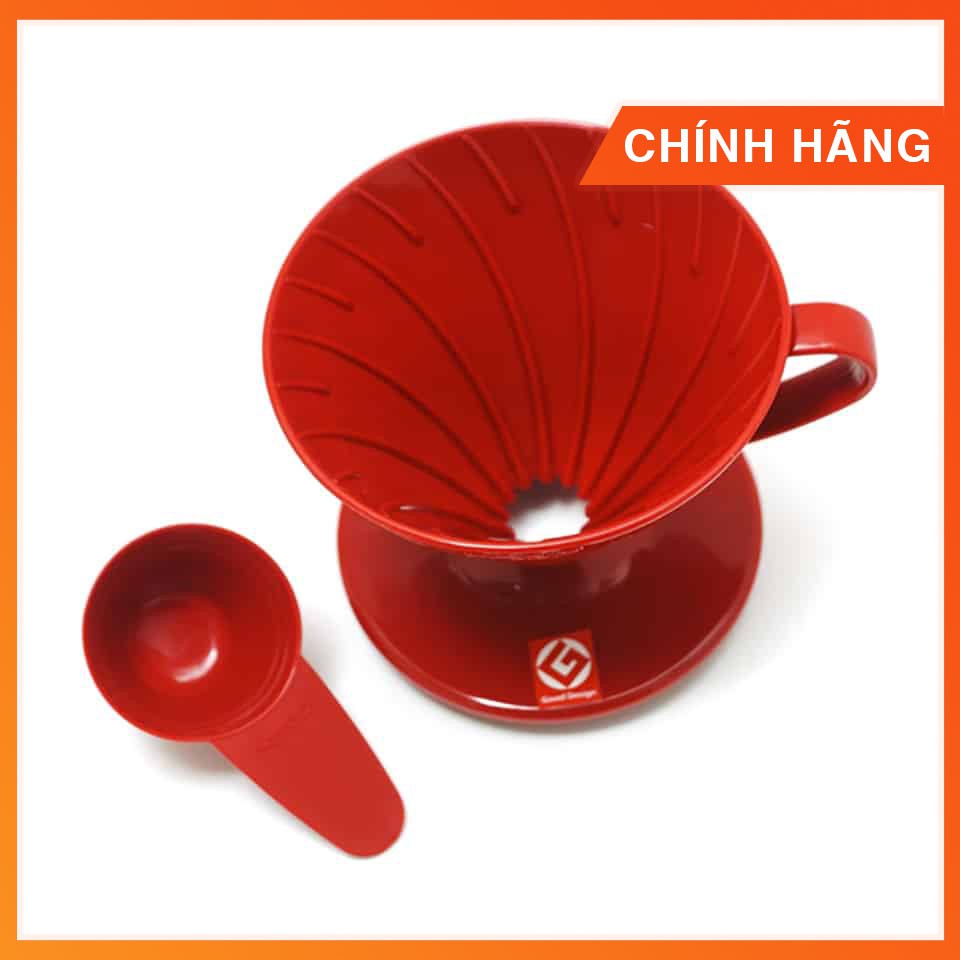 Phễu lọc cà phê V60 Hario nhựa đỏ (size 01 - 02)