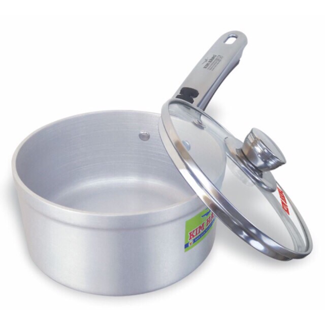 [HCM]Nồi khuấy bột BDG tay cầm nắp kính KIM HẰNG size 14cm 16cm sài được bếp từ