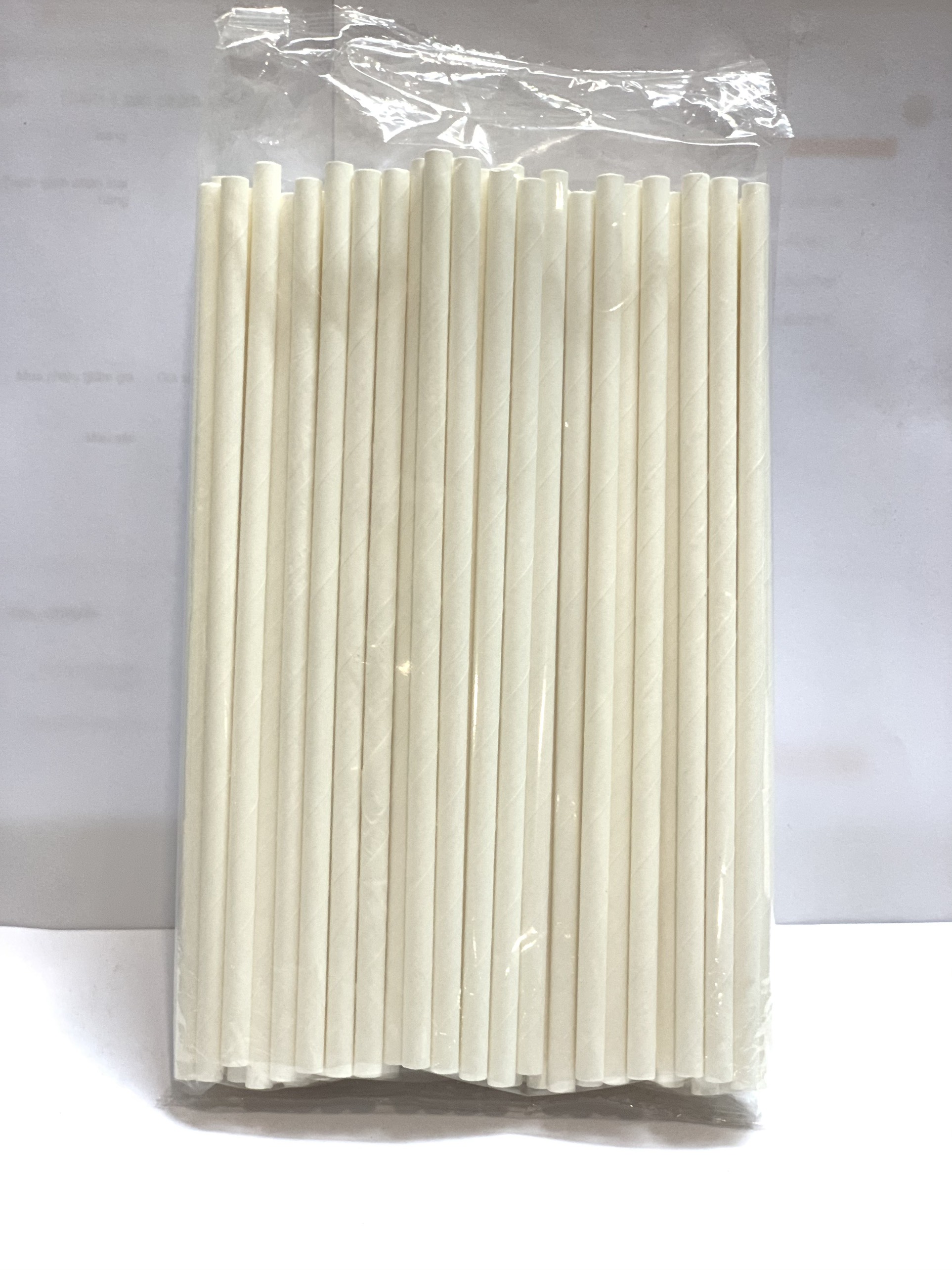 [HCM]Ống hút giấy phi 8  (100 ống/ bịch )