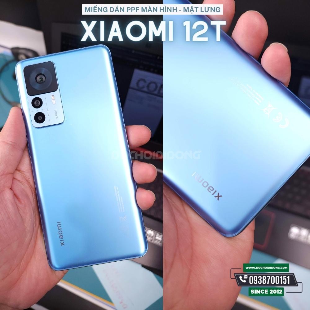 Miếng dán PPF Hydorgen Xiaomi 12T trong, nhám cao cấp