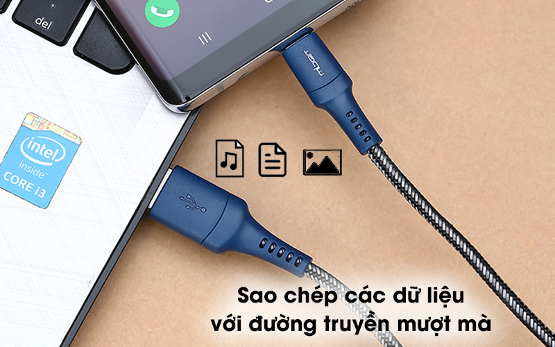 Cáp Type C 1m Mbest DS462X Xanh Navy ( Like New )