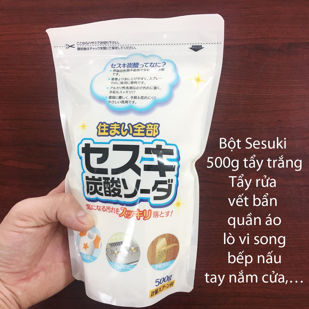 Bột tẩy trắng Baking soda Sesuki 500g Rocket nhập từ Nhật Bản