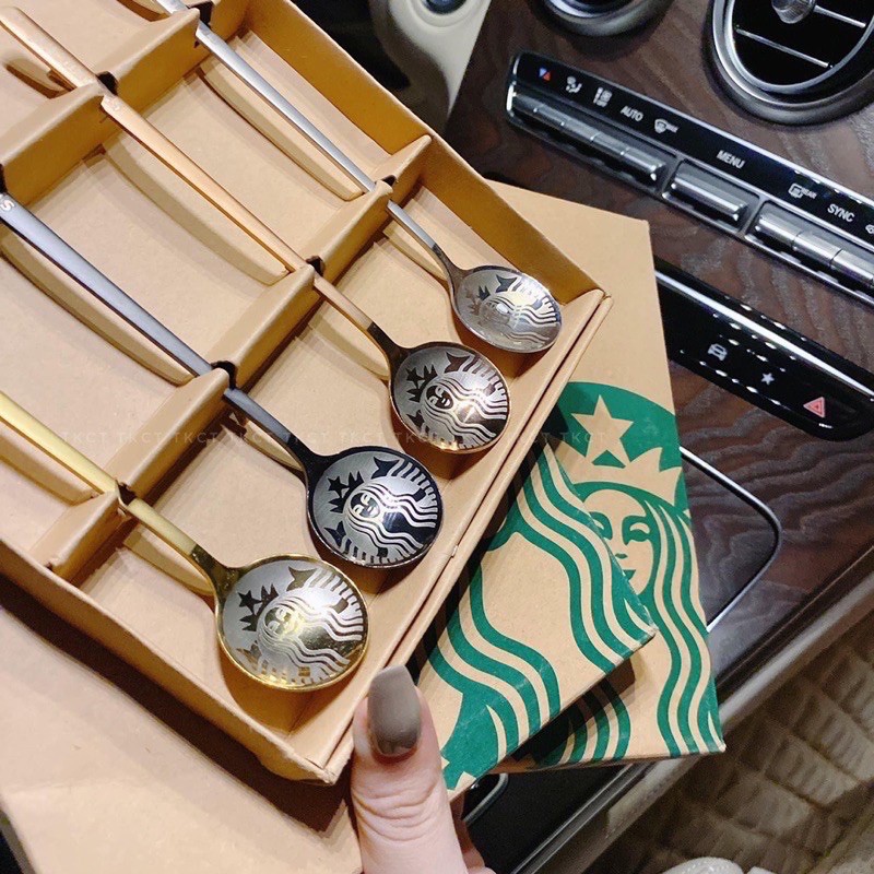 [HCM]Bộ 4 muỗng thìa starbuck sang trọng