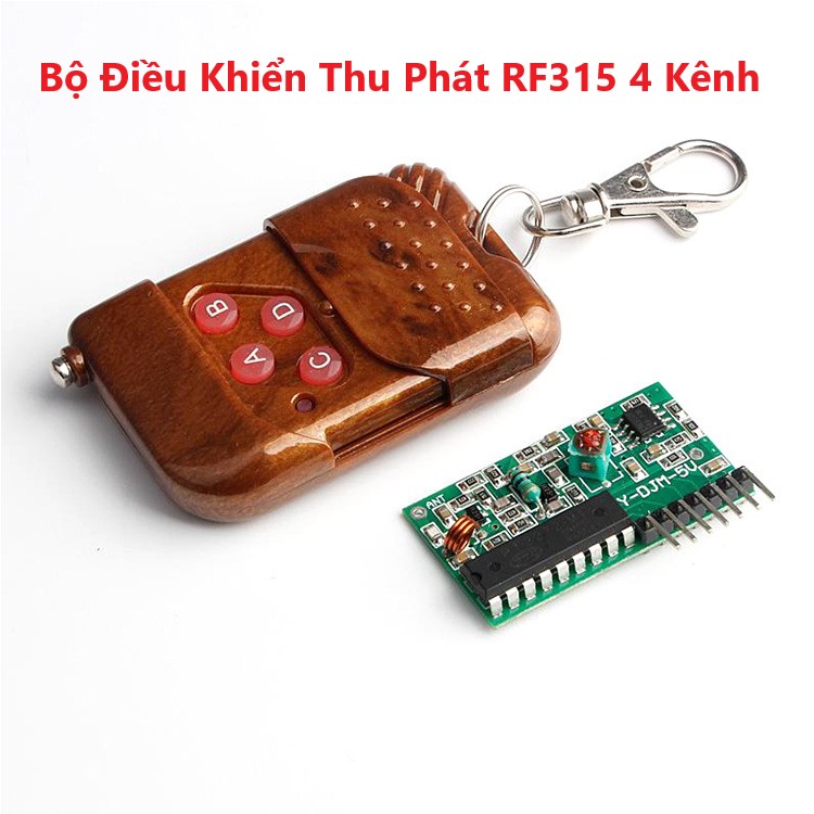 Bộ điều khiển thu phát rf315 4 kênh chip thu không khóa m4