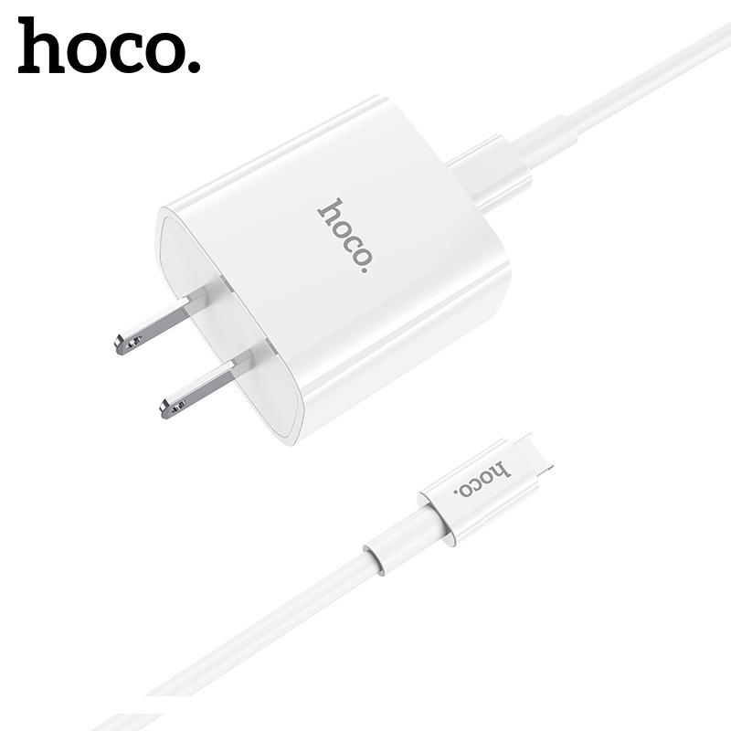 Bộ củ cáp sạc nhanh Hoco DC39 lightning 20W