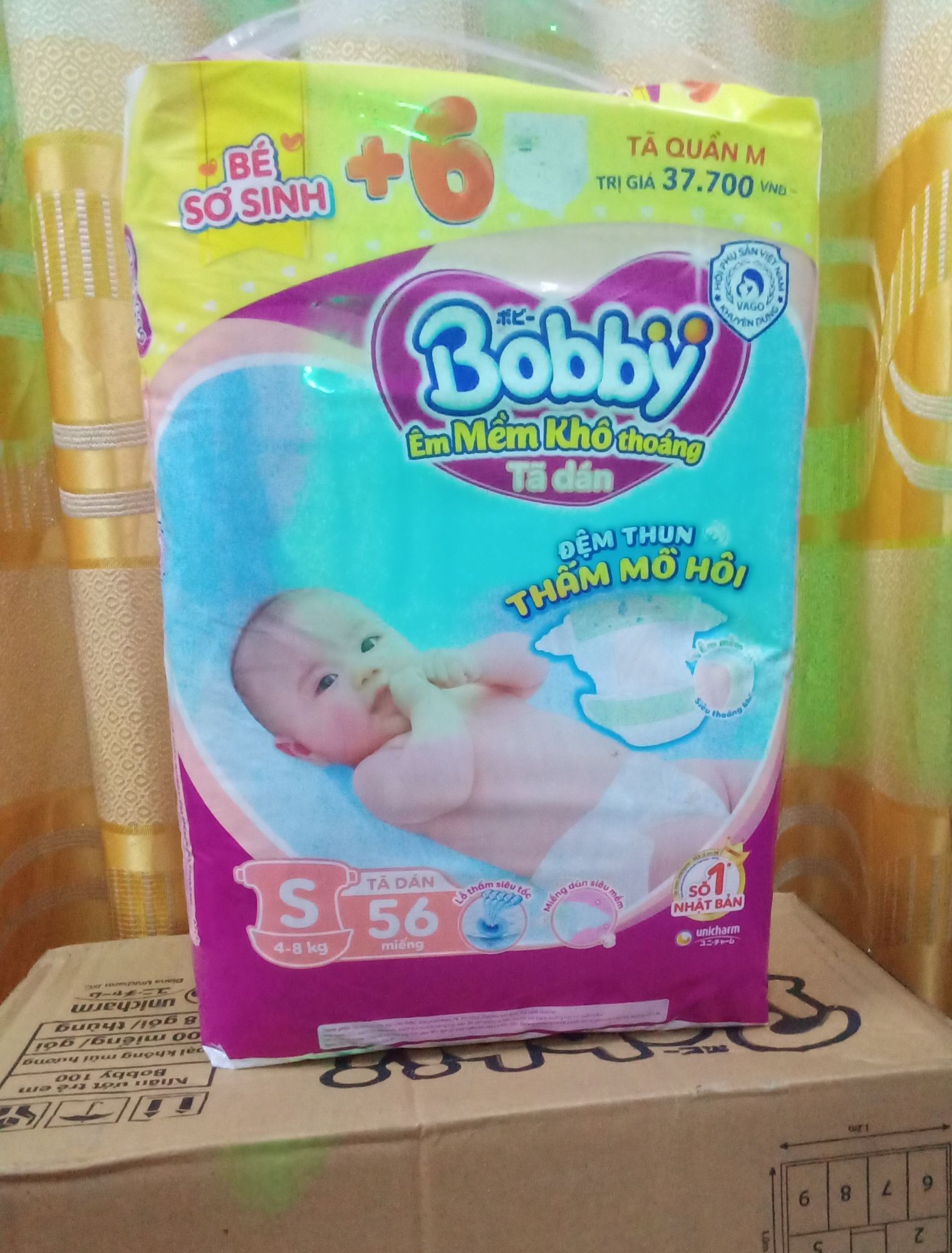 Tã dán Bobby S54 miếng chính hãng tặng thêm 6 miếng