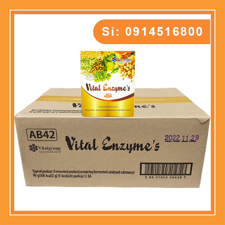 [HCM]Combo 1 thùng enzyme vital (thùng 12 hộp)
