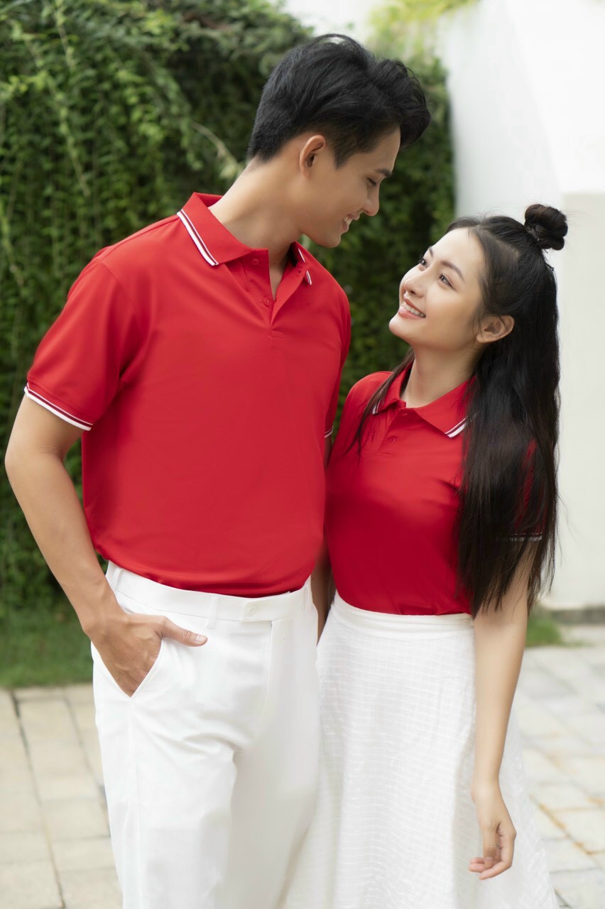 Áo thun Polo Phối Sọc Áo đồng phục  thời trang  Áo Thun Trụ Cá Sấu Mè áo thun phối viền thoáng mát giá tận xưởng