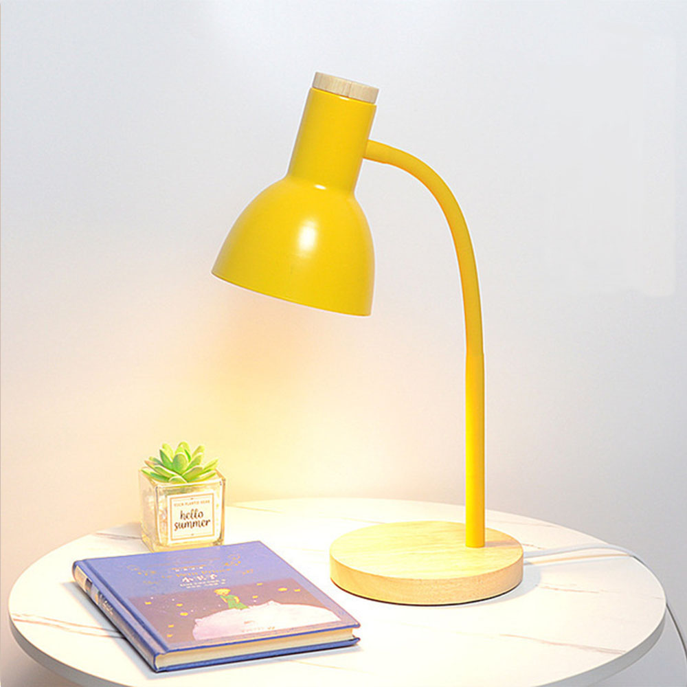 Đèn Để Bàn Học Chống Cận Đế Gỗ Bóng Led