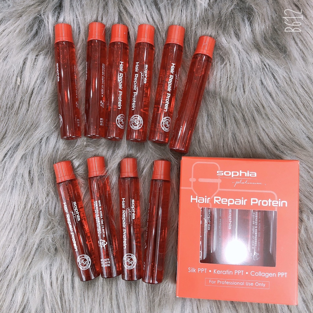 Huyết thanh Protein Sophia PPT phục hồi tóc siêu mềm mượt Hàn Quốc 13ml*10