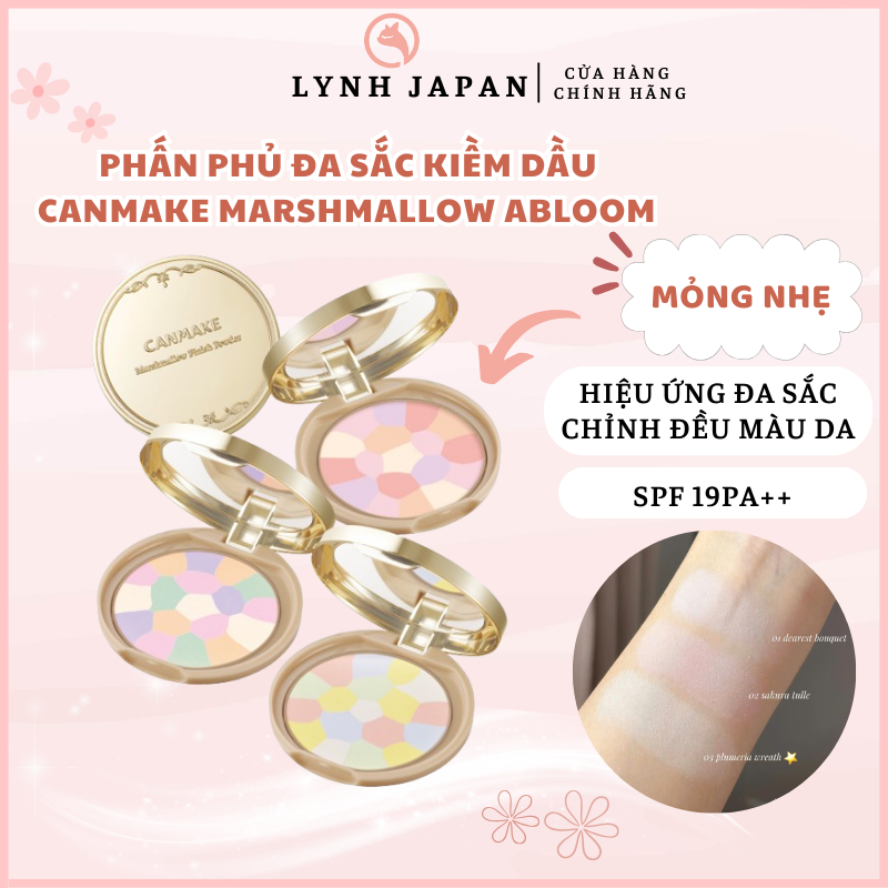 Canmake Marshmallow Abloom Multi-Color Oil-Control Powder from Japan