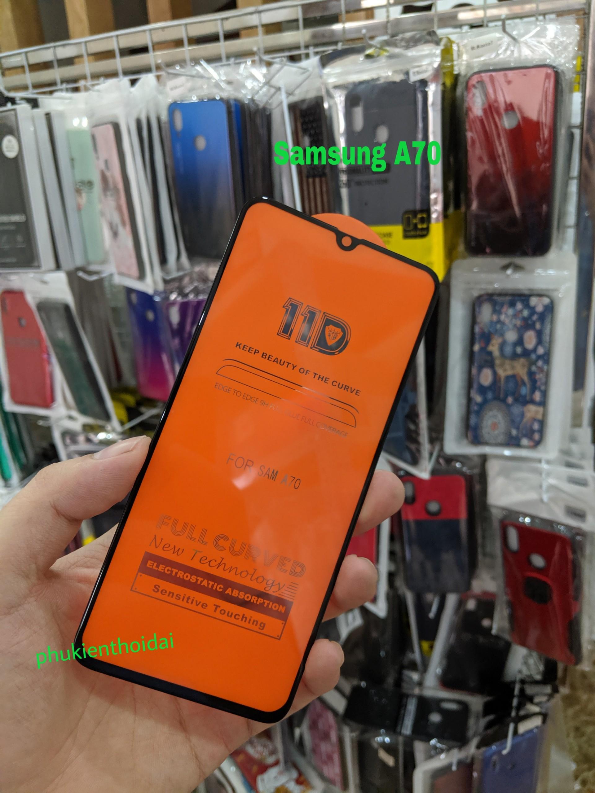 Cường lực 11d samsung a70 full màn full keo ôm màn 2.5d