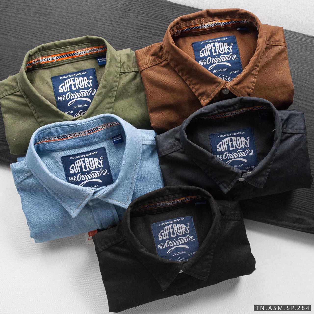 [HCM][Superdry] Áo sơ mi denim tay ngắn