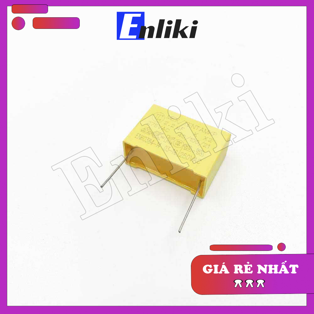 Tụ 2.2uF 275VAC 225 225K 27mm
