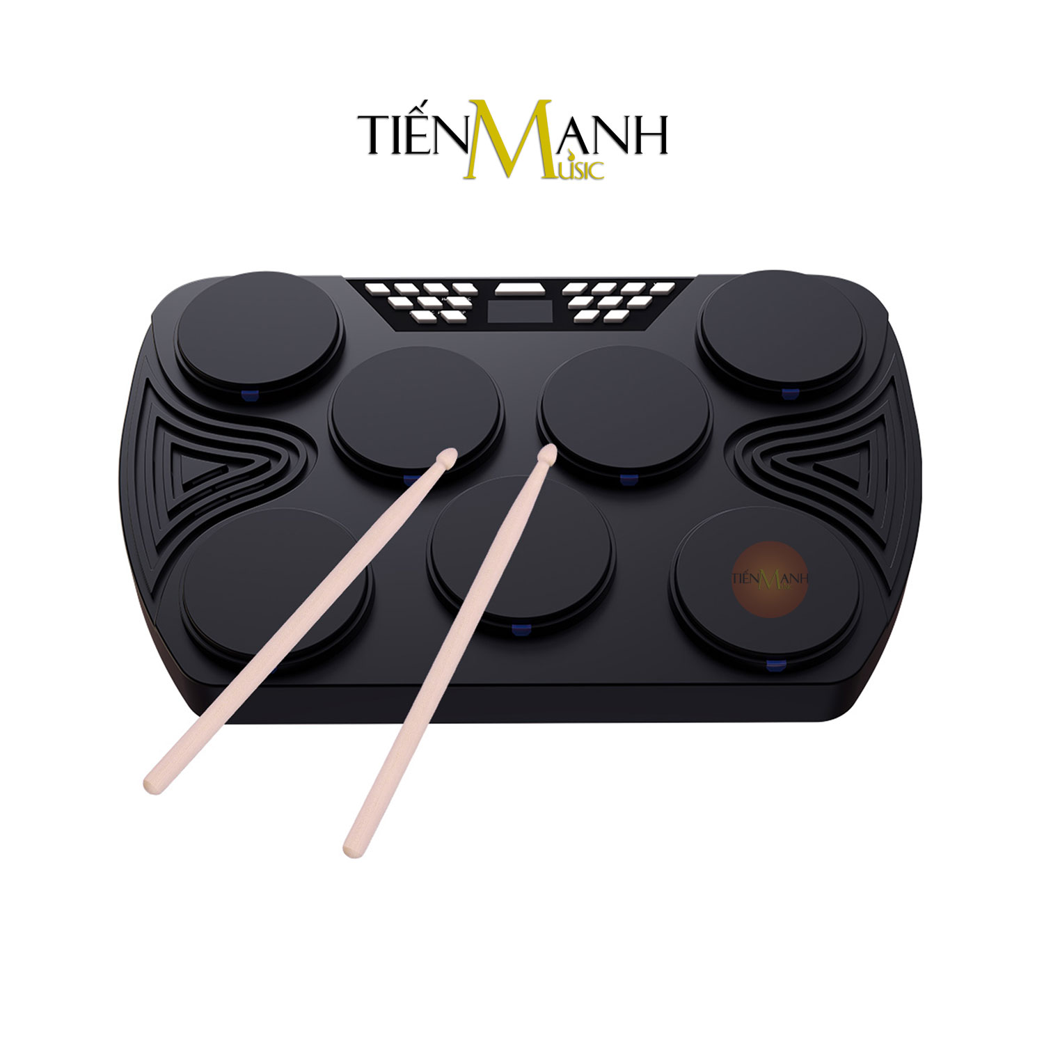 [Bluetooth, Chính Hãng] Bộ Trống Điện Tử Konix ED01, ED02 Ultra-Portable 7&9 Pad Electronic Digital Drum Kit ED1, ED2