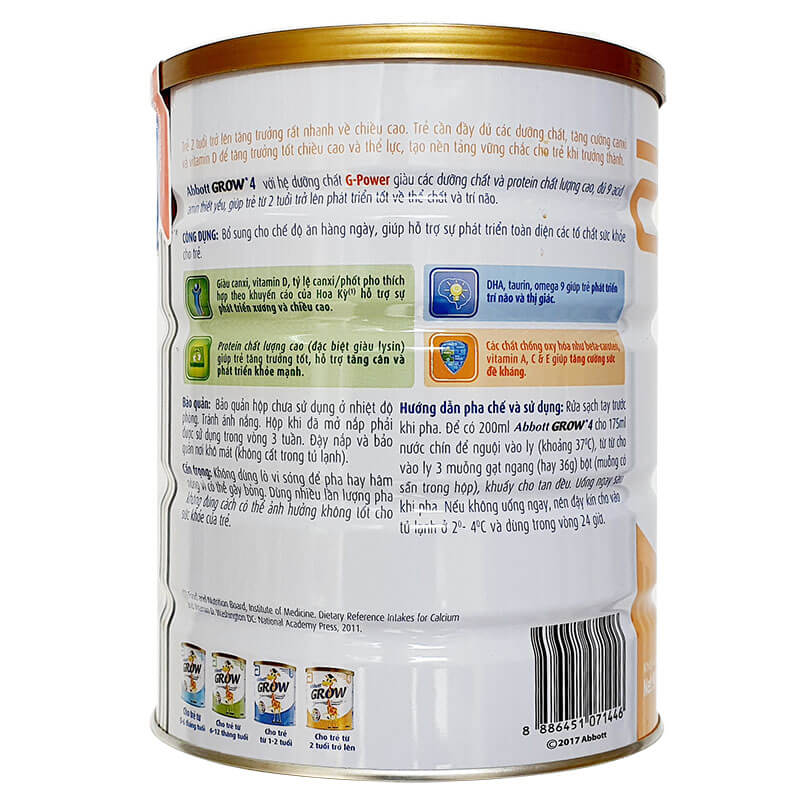 Sữa Abbott Grow 4 1700g