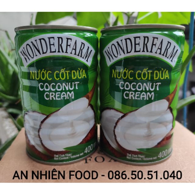 Nước Cốt Dừa Wonderfarm 400ml