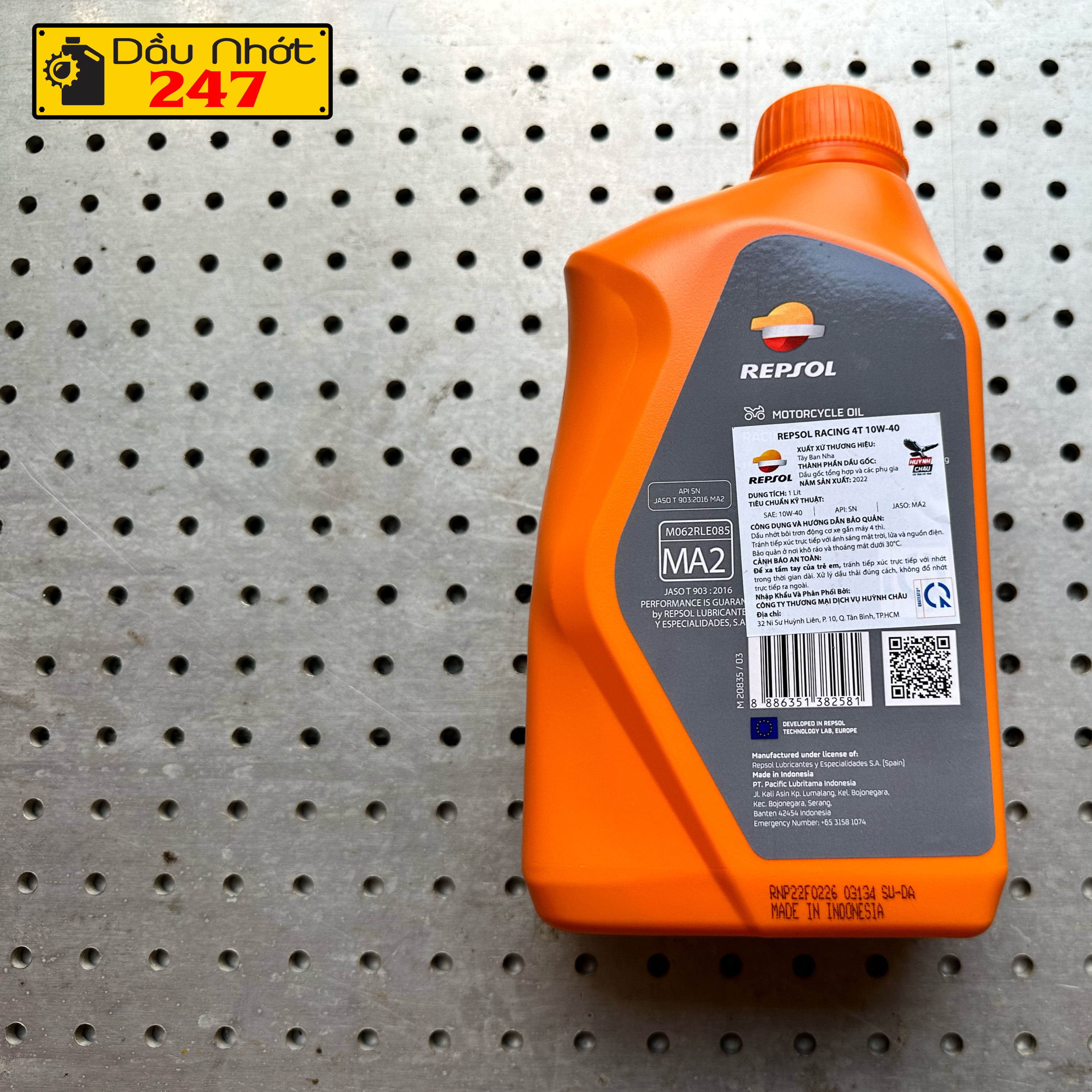 Combo 1L3 dầu nhớt Repsol Racing 10w40