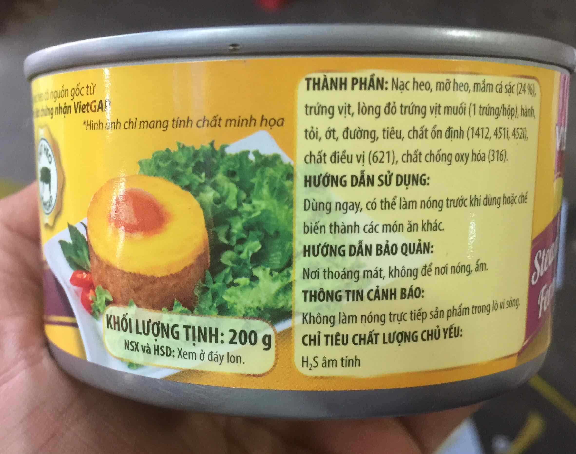 mắm chưng trứng vịt muối vissan 200g