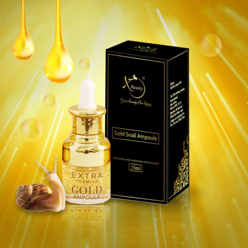 Serum Ốc Sên XBeauty Gold Snail Ampoule 25ml Hàn Quốc - Serum Ốc Sên Gold Perfect skin care chăm sóc da hoàn hảo XBeauty Gold Snail Ampoule 25ml nhập khẩu