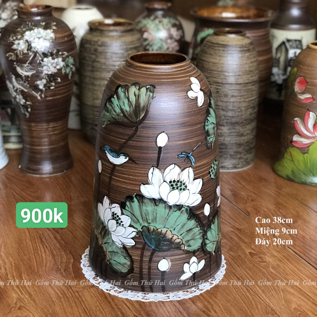 BT23 high grade rustic men bowl flower vase ceramic vase desktop decoration drawing pattern ceramic vase GTH