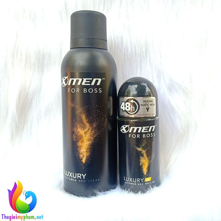 Combo Lăn Khử Mùi XMen For Boss Luxury 50ml + Xịt Khử Mùi XMen For Boss