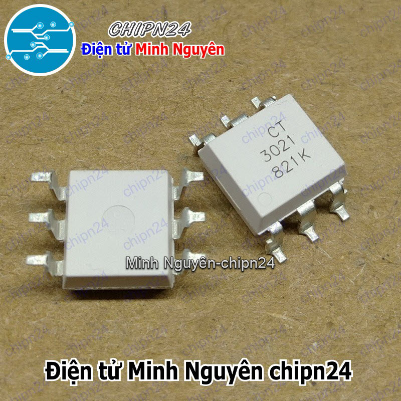 [2 con] (DIP) Opto Dán MOC3021 SOP-6 Trắng (SMD) (CT3021S 3021) - HH006029