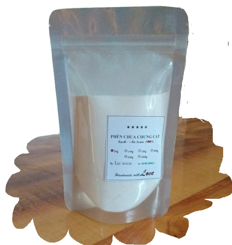 100gr Bột phèn chua chưng khô nguyên chất (Phèn phi)