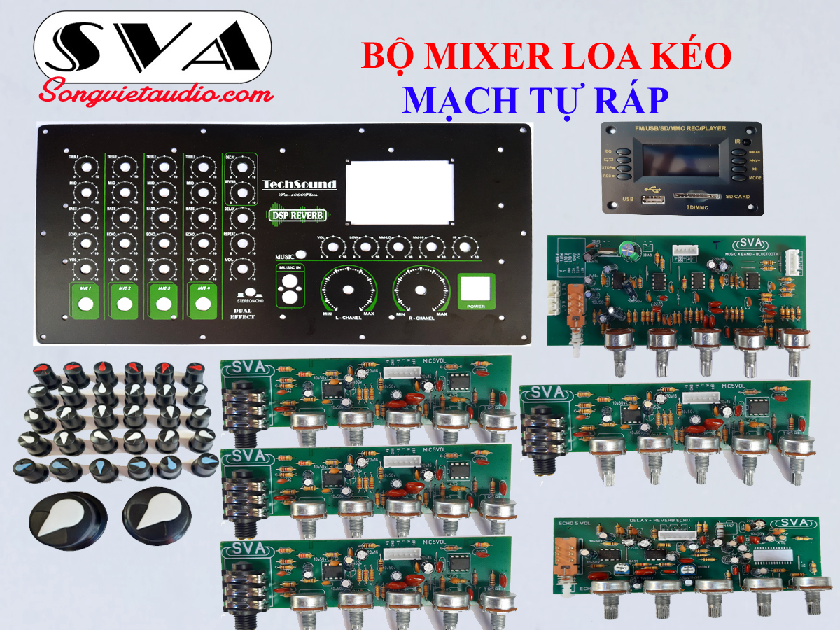 MIXER LOA KÉO ECHO REVERB DSP