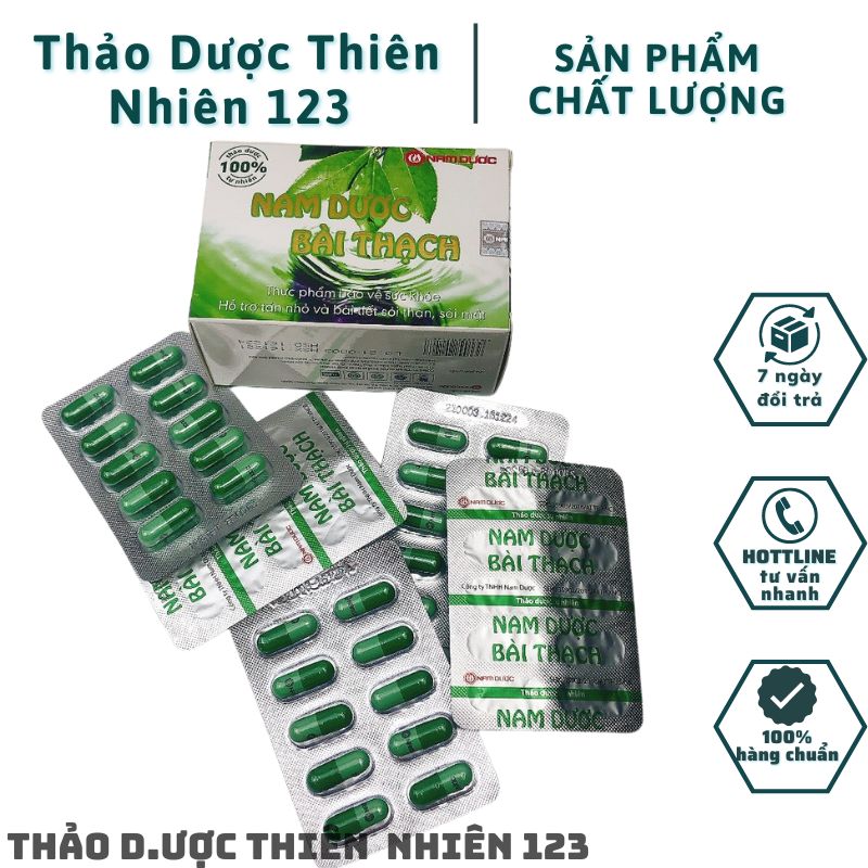 NAM D.ƯỢC BÀI THẠCH 60 VIÊN – HỖ TRỢ SỎI TH.ẬN