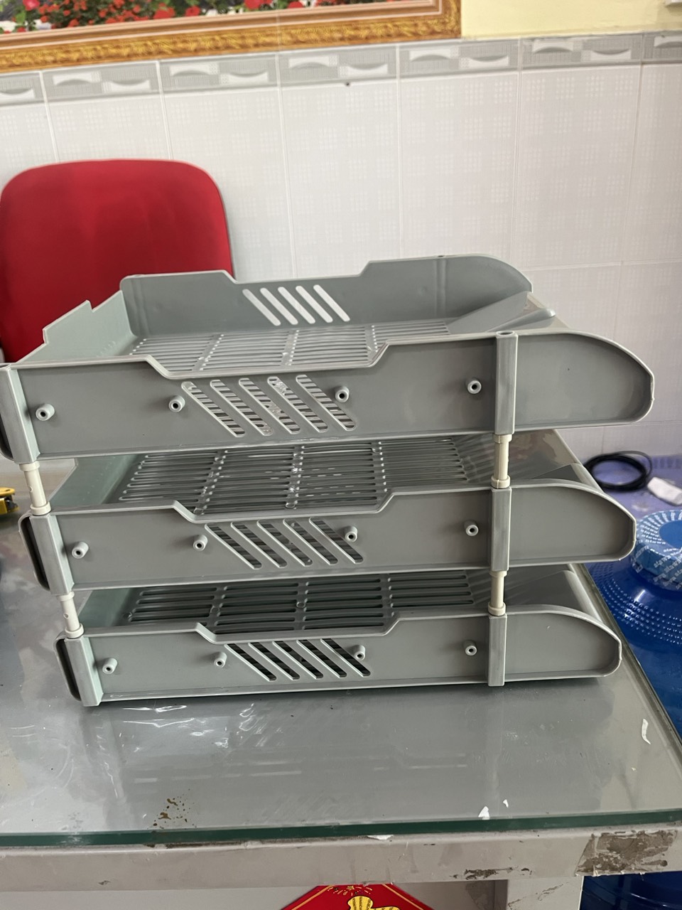 Kệ, khay 3 tầng, 2 tầng trượt ttm nhựa dẻo