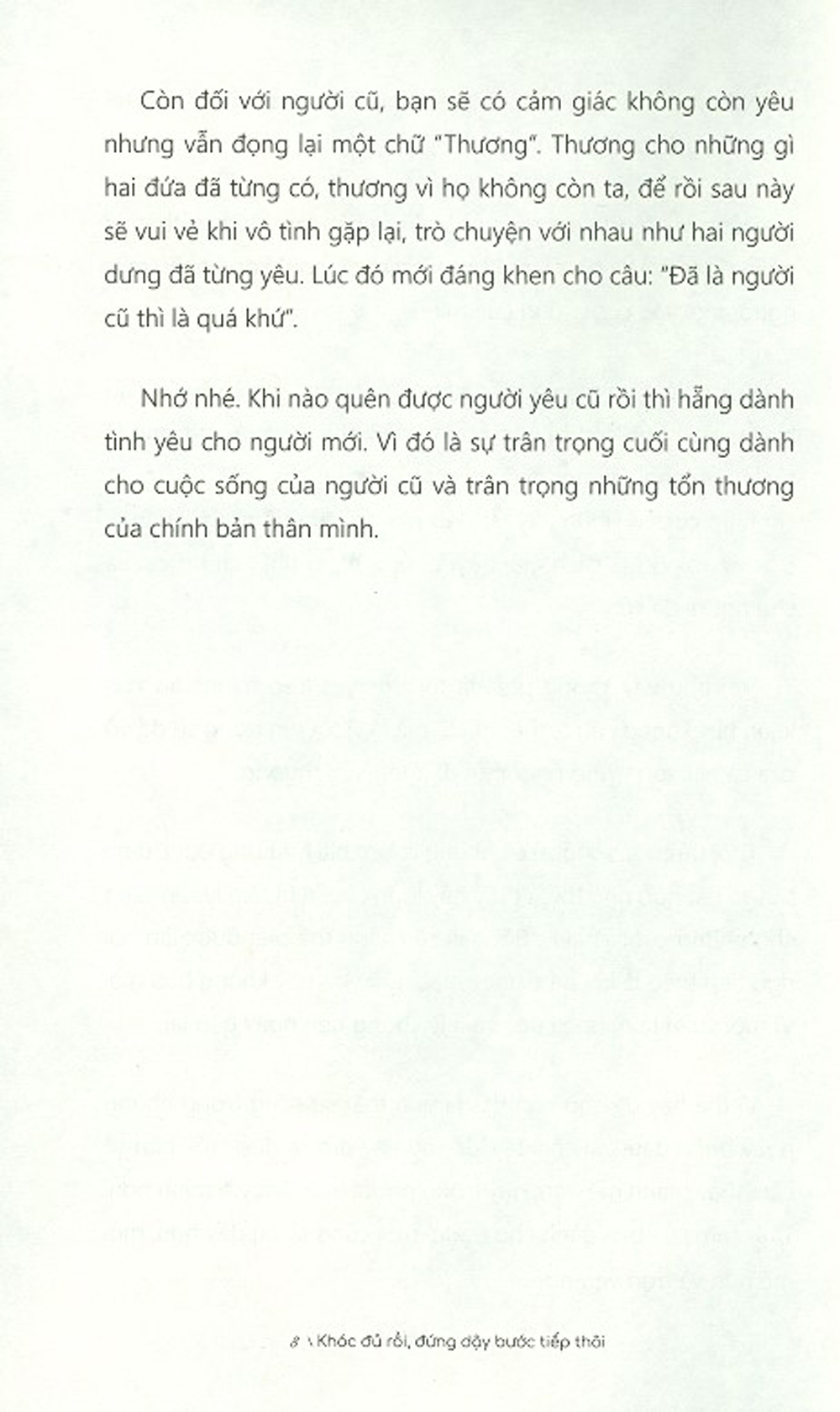 Khóc Đủ Rồi, Đứng Dậy Bước Tiếp Thôi
