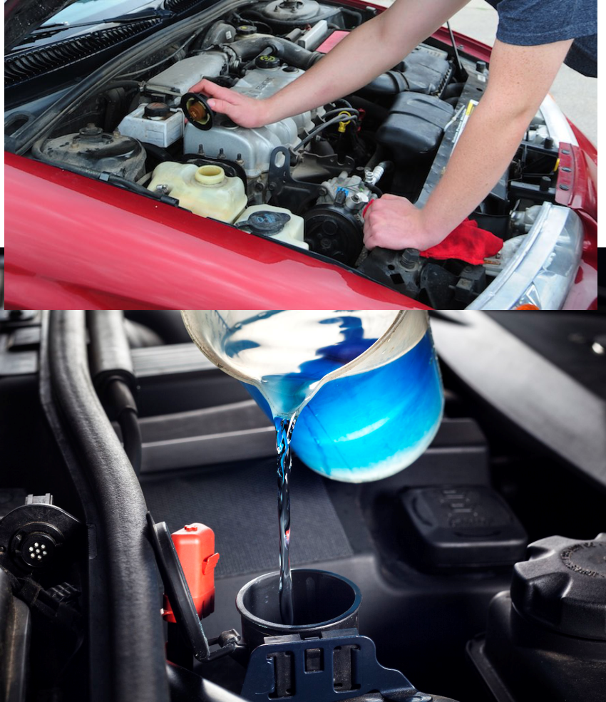 Nước làm mát động cơ ô tô (màu xanh)  Coolant 1